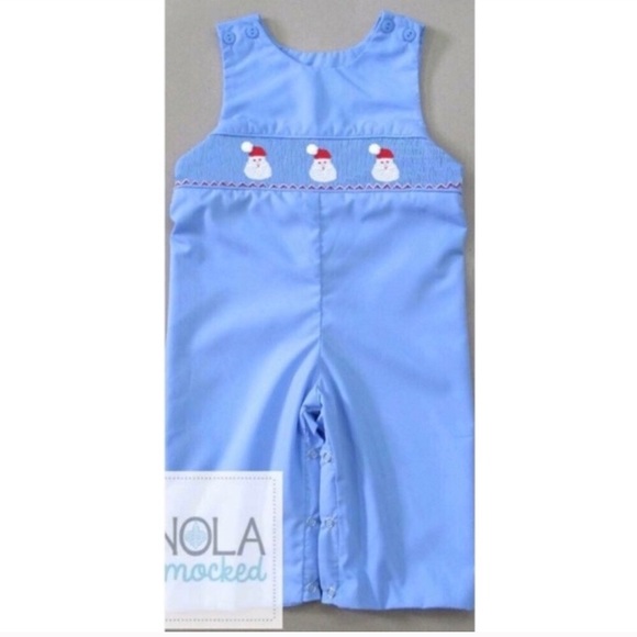 NOLA Smocked Other - Santa Smocked Longall